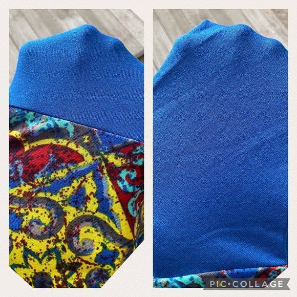 LuLaRoe Randy Unisex XXS 2XS Patterned Raglan Baseball Style Tee 3/4 Sleeve - Picture 8 of 10